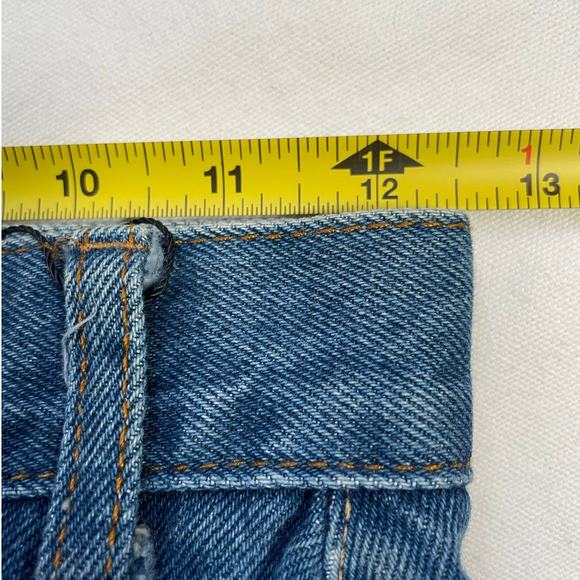 Vintage Star Cody XS Blue Jean Slit Midi Skirt Button Front Western - Picture 8 of 8